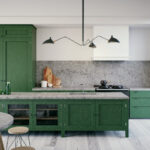 Nordic Kitchen with island in Caesarstone 6313 Turbine Grey | 1636