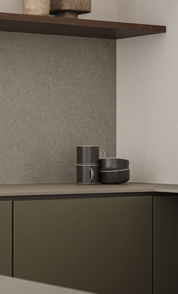 Caesarstone 544 Auralux kitchen