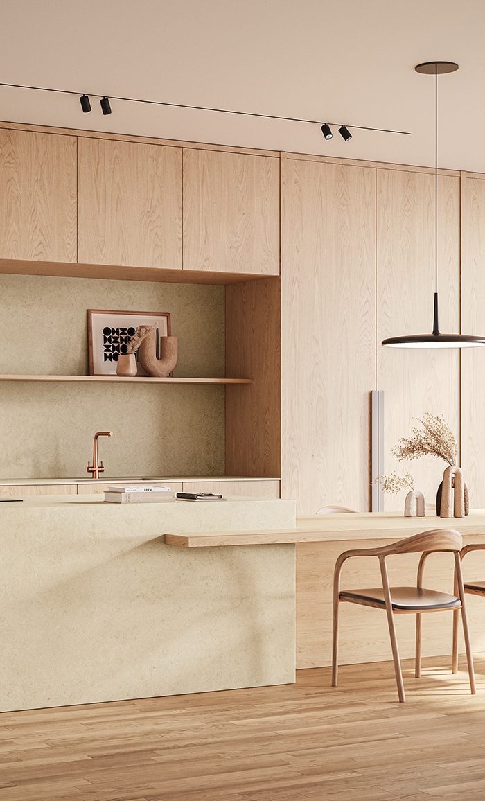 Caesarstone 543 Marenstone kitchen